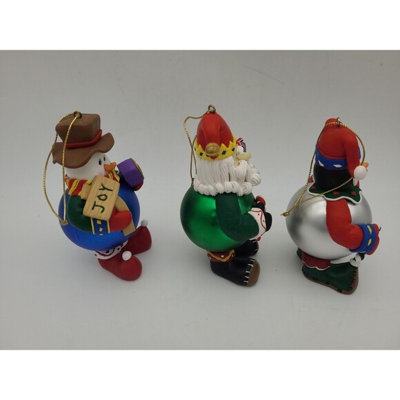 Lot 3 Special Times Collectible Gift Ornaments Penguin Snowman Santa New Boxed - Picture 9 of 15